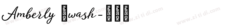 Amberly Swash字体转换
